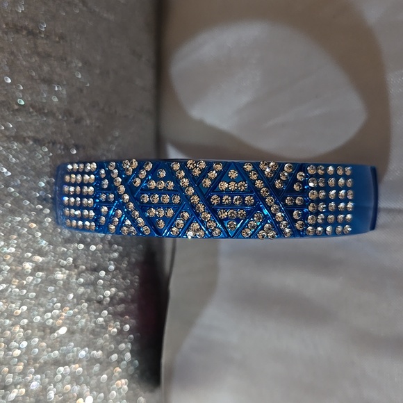 Blue Rhinestone Bracelet - Picture 1 of 3